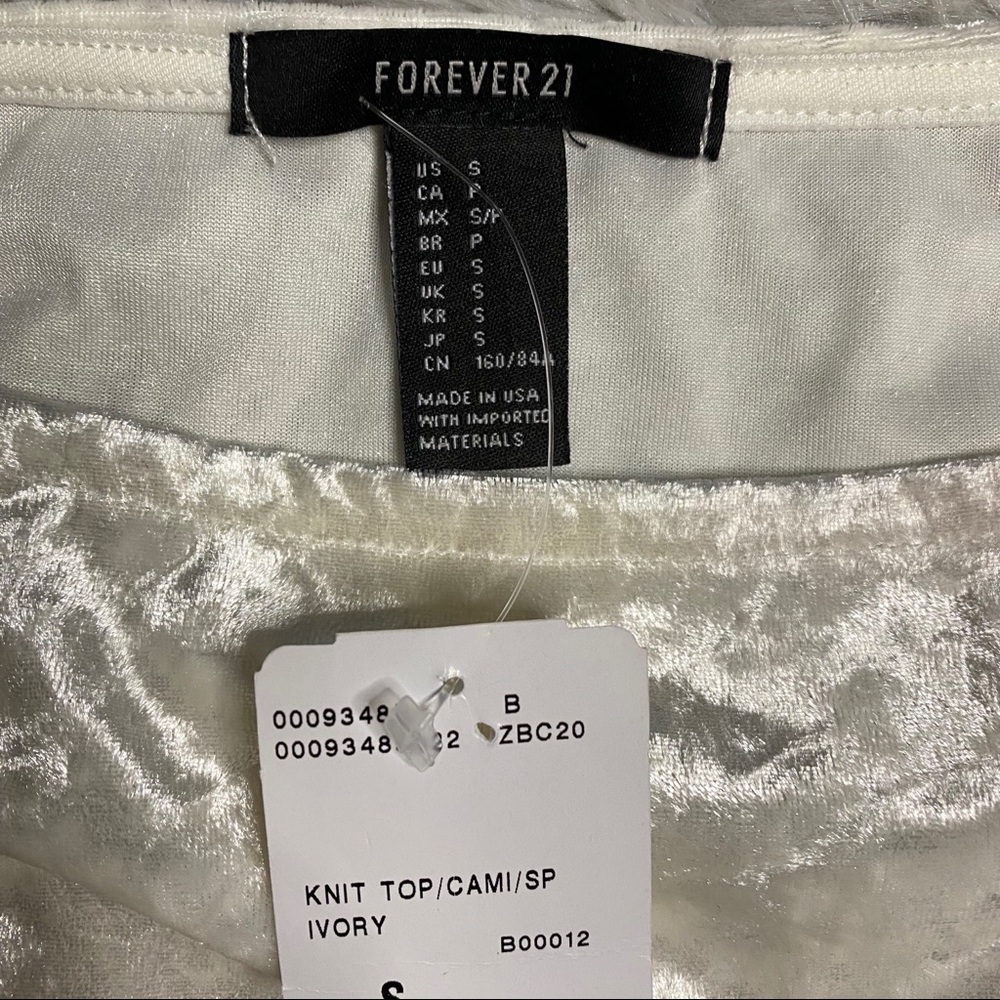 Forever 21 Crushed Velvet Cropped Cami🌟 - Picture 6 of 10